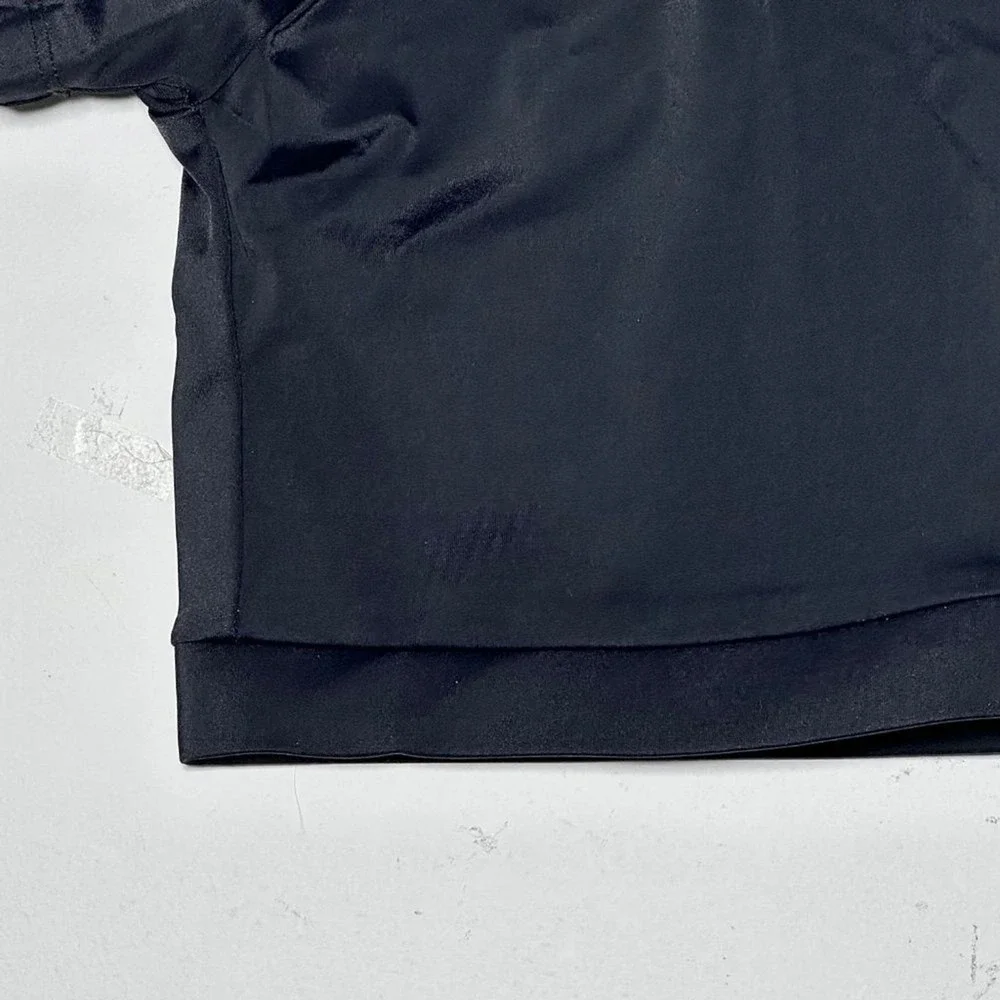 Theatricals‎ Classwear black Zip Mock Neck Short Sleeve Dance Crop Top